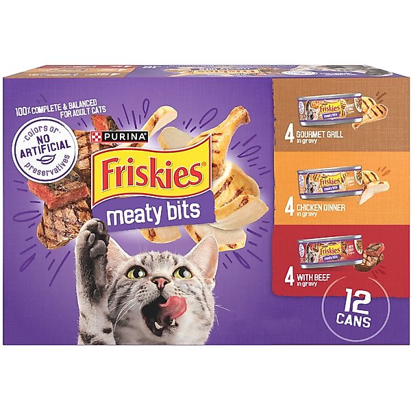 From meaty paté to gravy-laden bites—and even lil’ extras—your cat has so many flavorful paws-ibilities when you explore what Friskies has to offer.
