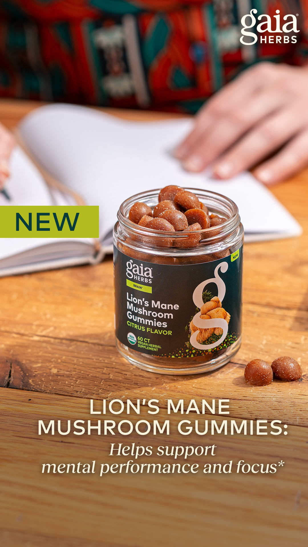 Experience the Brain-Boosting Benefits* of Lion’s Mane Mushroom