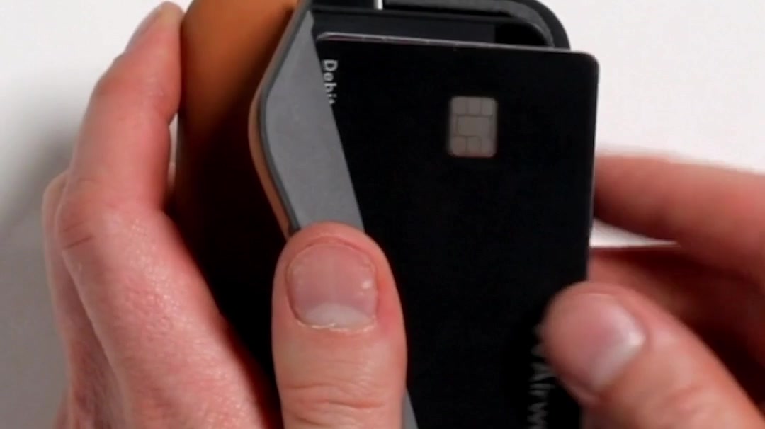 This sleek double-sided wallet gives you ninja-like access to your cards, in a secure hardshell with magnetic trapdoors.