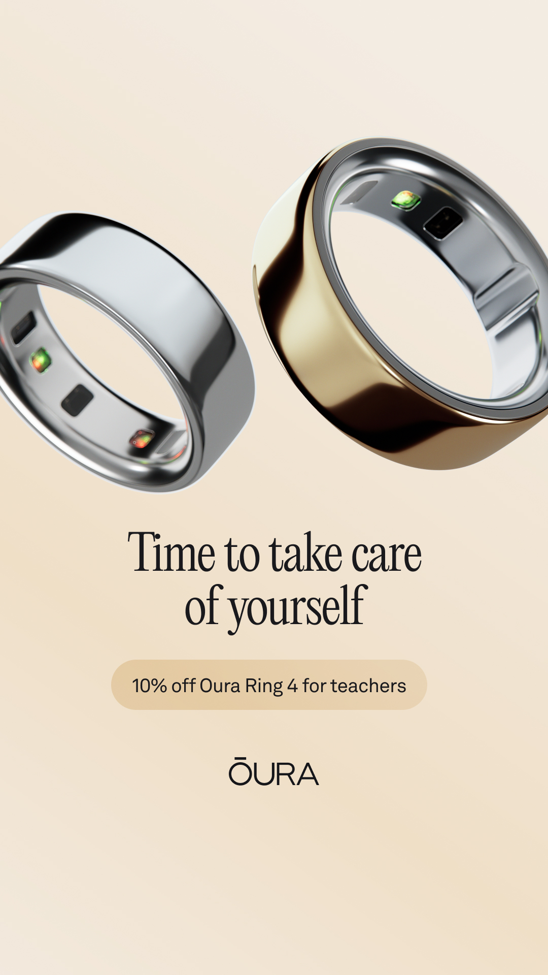 10% off Oura Ring 4 for teachers