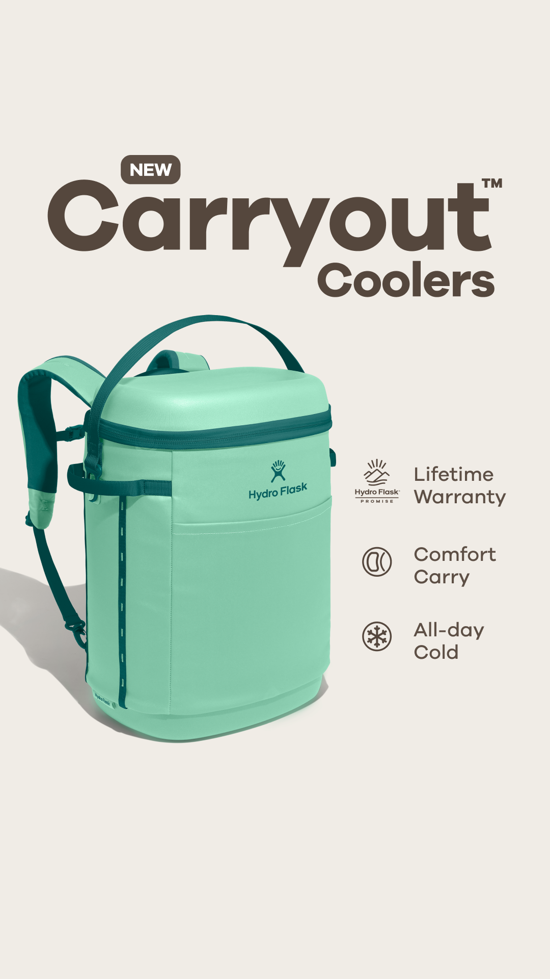 Designed to keep you comfortable and your drinks cool. The advanced comfort-forward suspension system leaves hands free and snacks fresh.