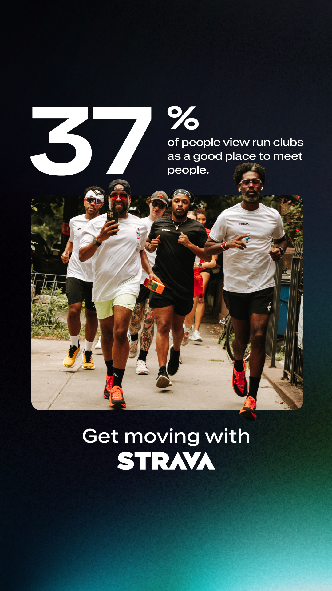 It's your year to get moving. 👟 Log it all with Strava.
