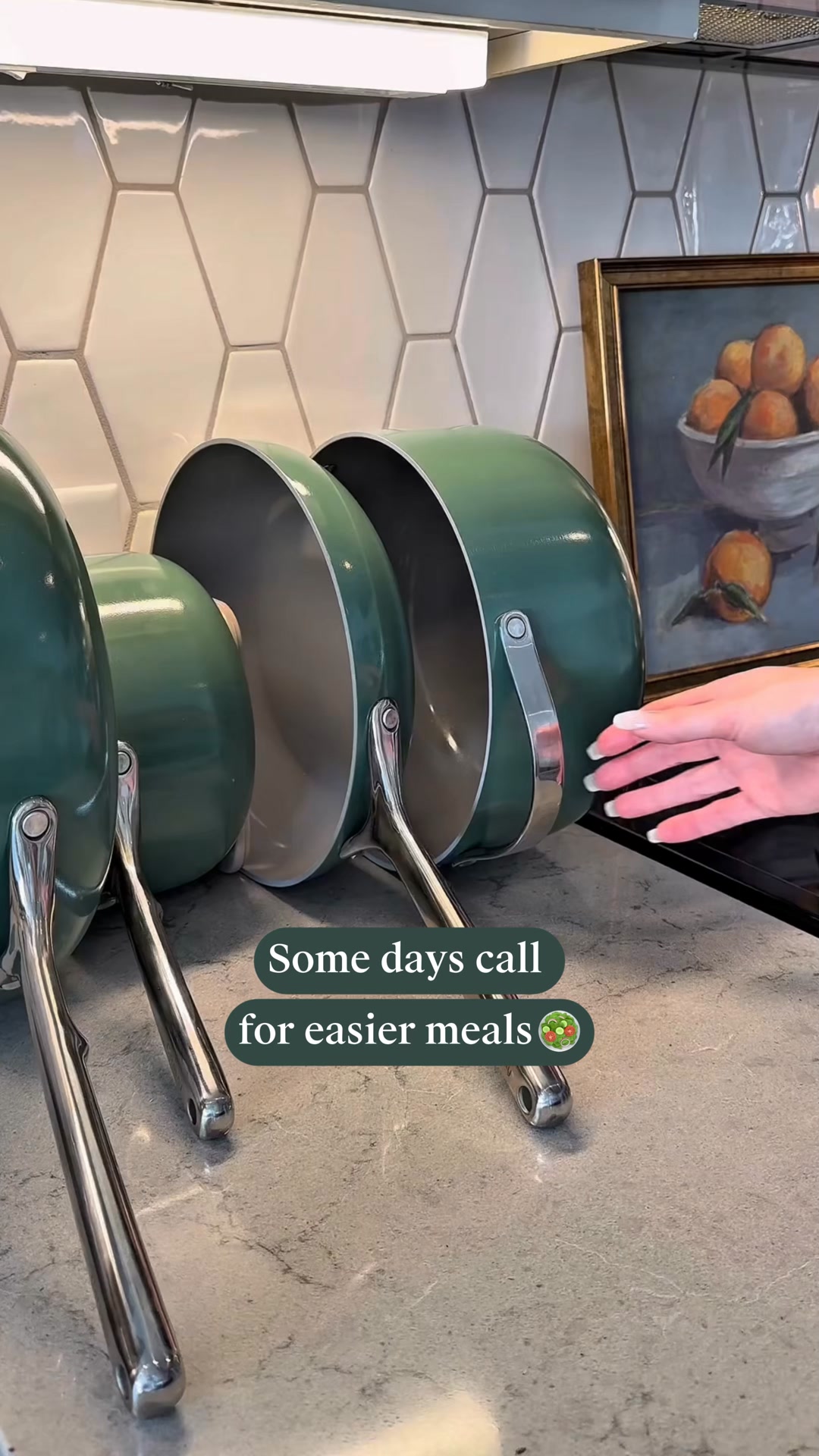 When I’m tired but still cooking, this is the pot I grab. Caraway’s cookware delivers even heat, a ceramic nonstick surface, and thoughtfully designed materials so dinner comes together in one pot.
