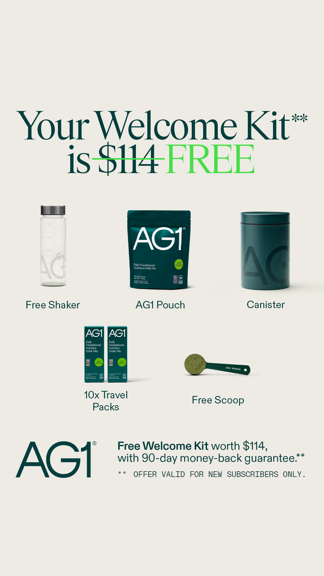 Free Welcome Kit**