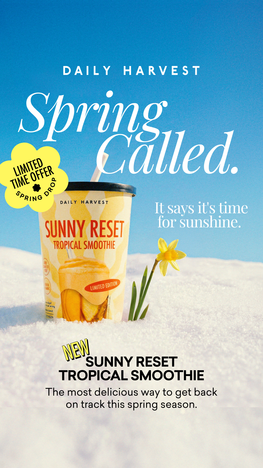 Don't change your whole routine. Just add a good habit to your existing one with this limited-time spring smoothie.