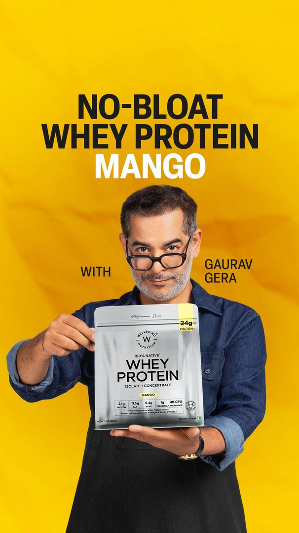 Well....this was supposed to be a milk soda review. But somewhere along the way, I switched sides with 100% clean Mango Whey Protein by @wellbeing.nutrition 🥭

It’s made with real Brazilian mangoes, without the bloating 