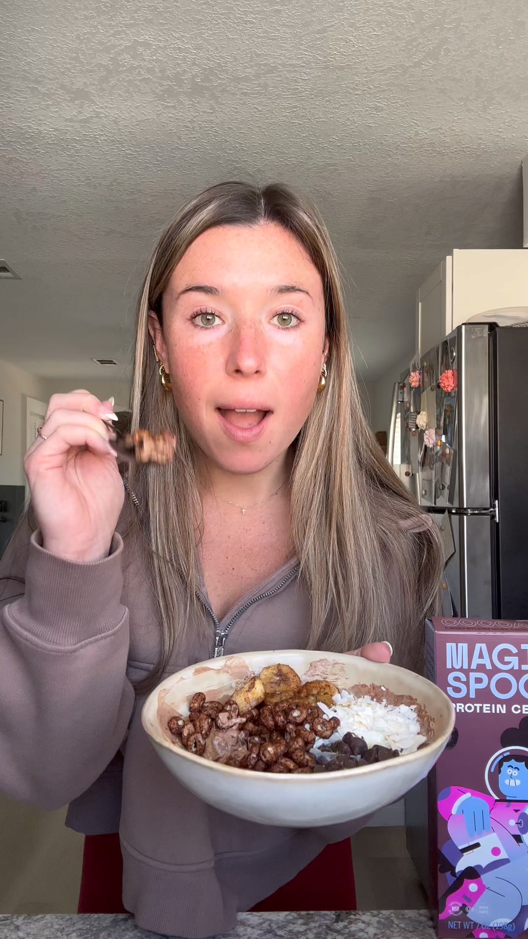 Say goodbye to boring breakfasts! 🥣
Start your day fun with marshmallows and 12g of protein & 3g sugar. 💪 Tastes like childhood favorites minus the guilt.
Perfect for keto lifestyles and less than $2 per serving - a deli