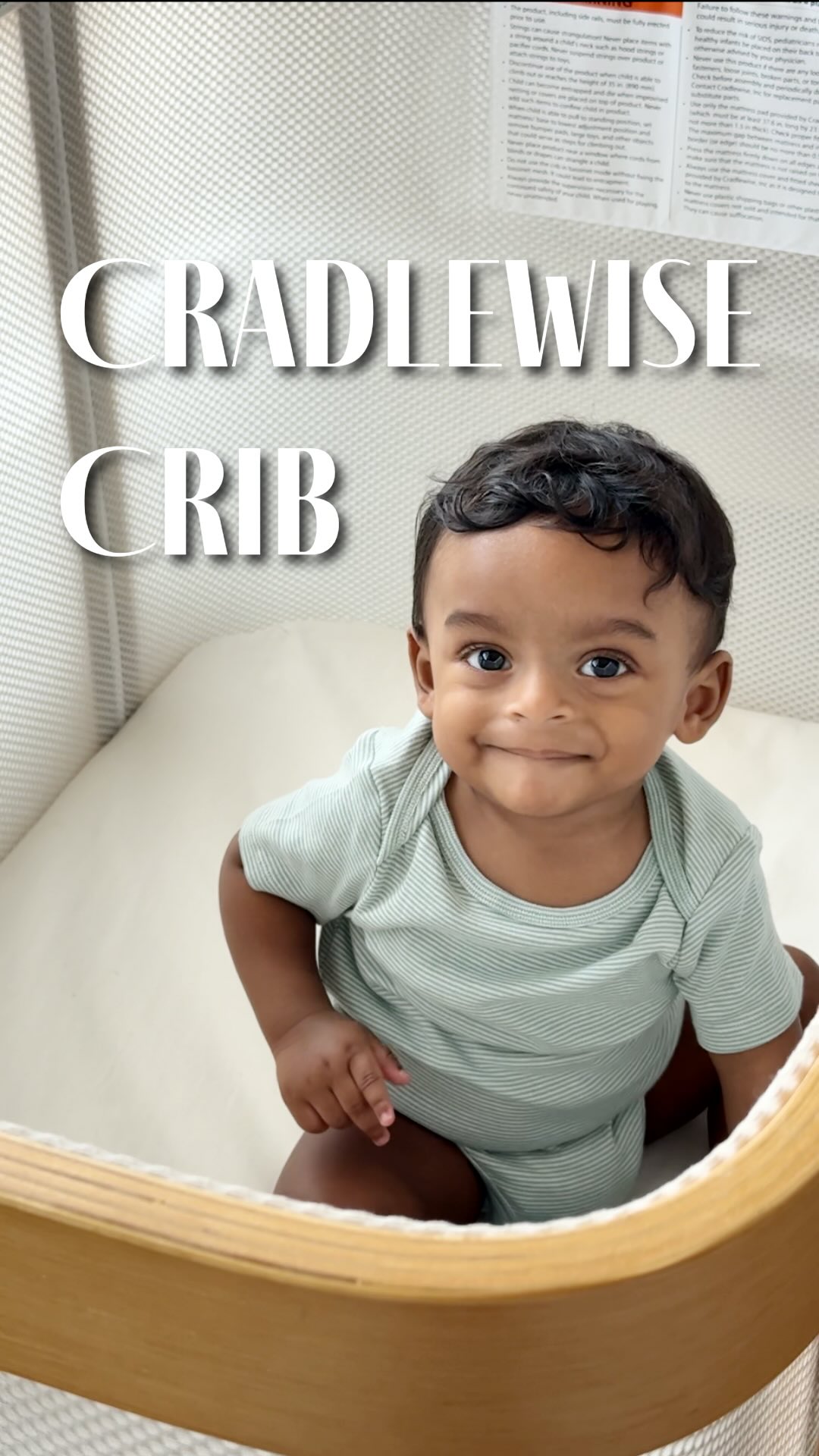 He learned to sit up and immediately tried to escape his bassinet like he had somewhere to be 😂 That was our sign. We converted our Cradlewise from bassinet mode to crib mode in literally a few steps - no new purchase, n