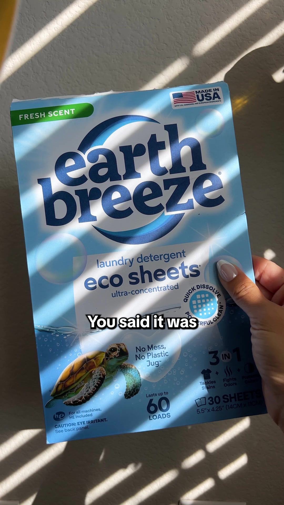 Earth Breeze is redefining clean. Our ultra-concentrated laundry sheets are made without harsh chemicals like optical brighteners. Just powerful, dermatologist-tested laundry sheets that leave no harmful residue behind.
