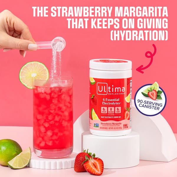 Strawberry Margarita isn’t just a favorite, it’s your new daily habit. 6 electrolytes, zero sugar, all vibes.