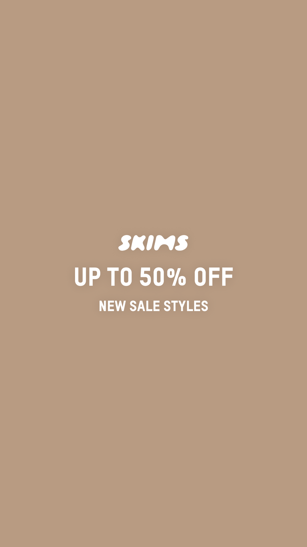 50% off starts NOW. Don’t miss out on major savings on your favorite SKIMS styles.