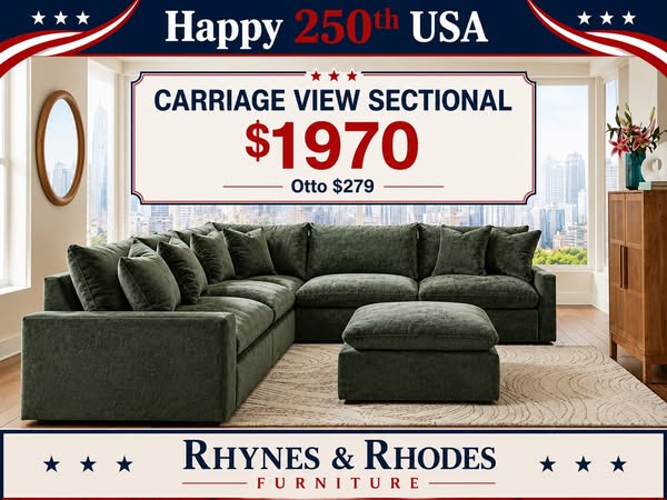 🇺🇸🇺🇸🇺🇸🇺🇸🇺🇸🇺🇸
Happy 250th USA!
Dare to Compare- We Don't Match Prices We BEAT'M!!
Shop & Save at Rhynes & Rhodes of Ada
Financing Available from
Synchorny, Wells Fargo, Snap, Acima
www.rhynesandrhodesada.com