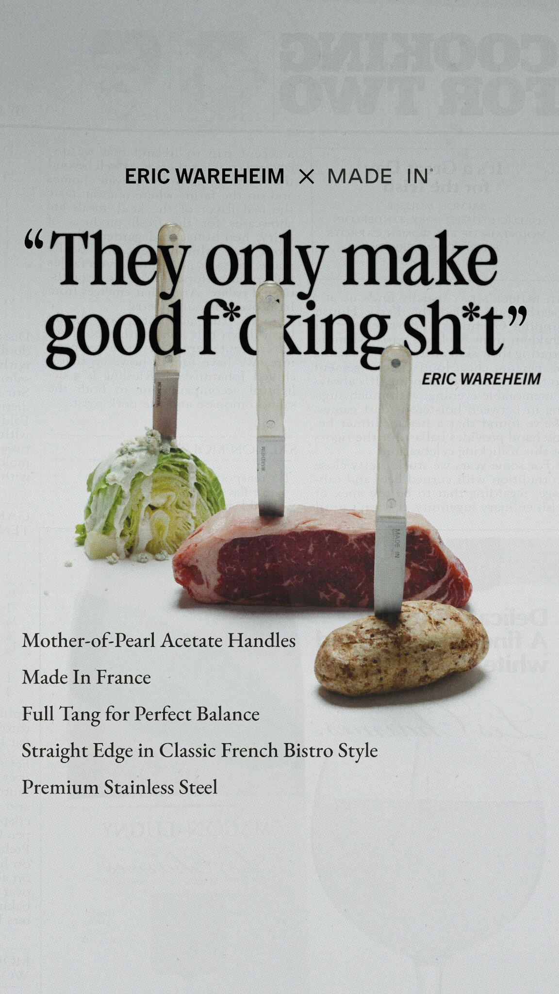 You’ll never have more fun cutting a steak.