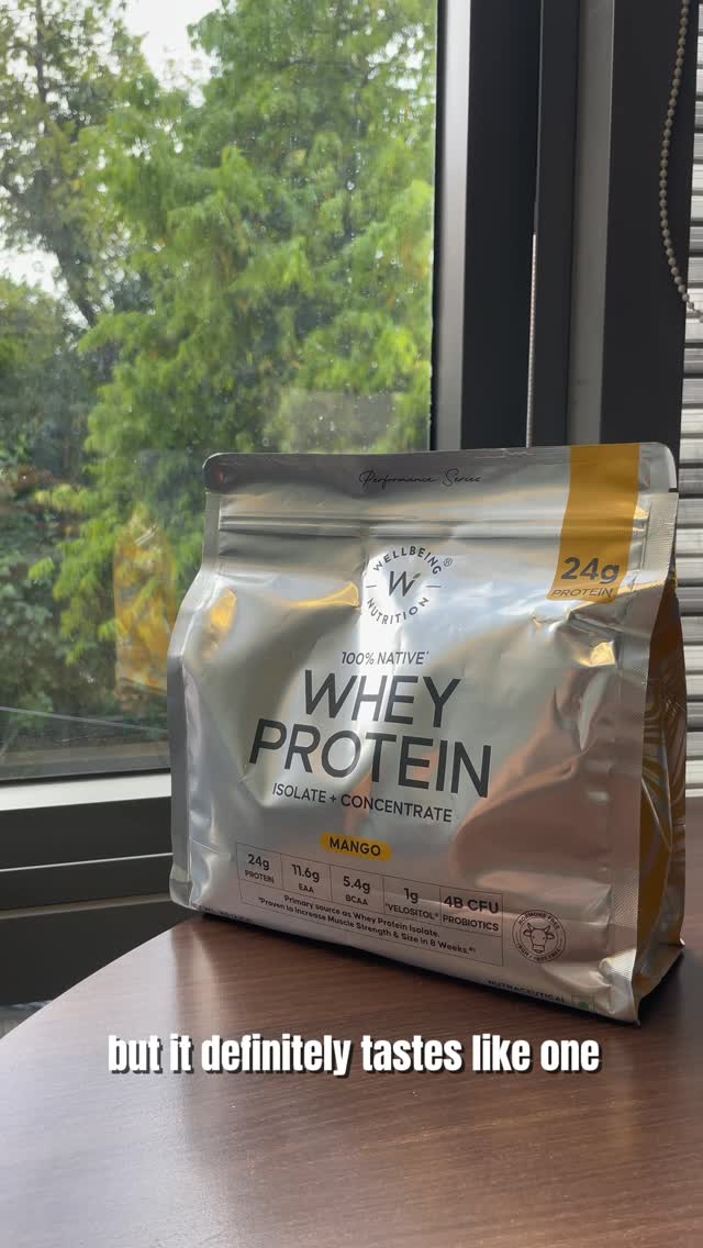 No chalky texture. No weird bitterness.
Just mango, done right. 
@wellbeing.nutrition proved healthy can taste this good.
