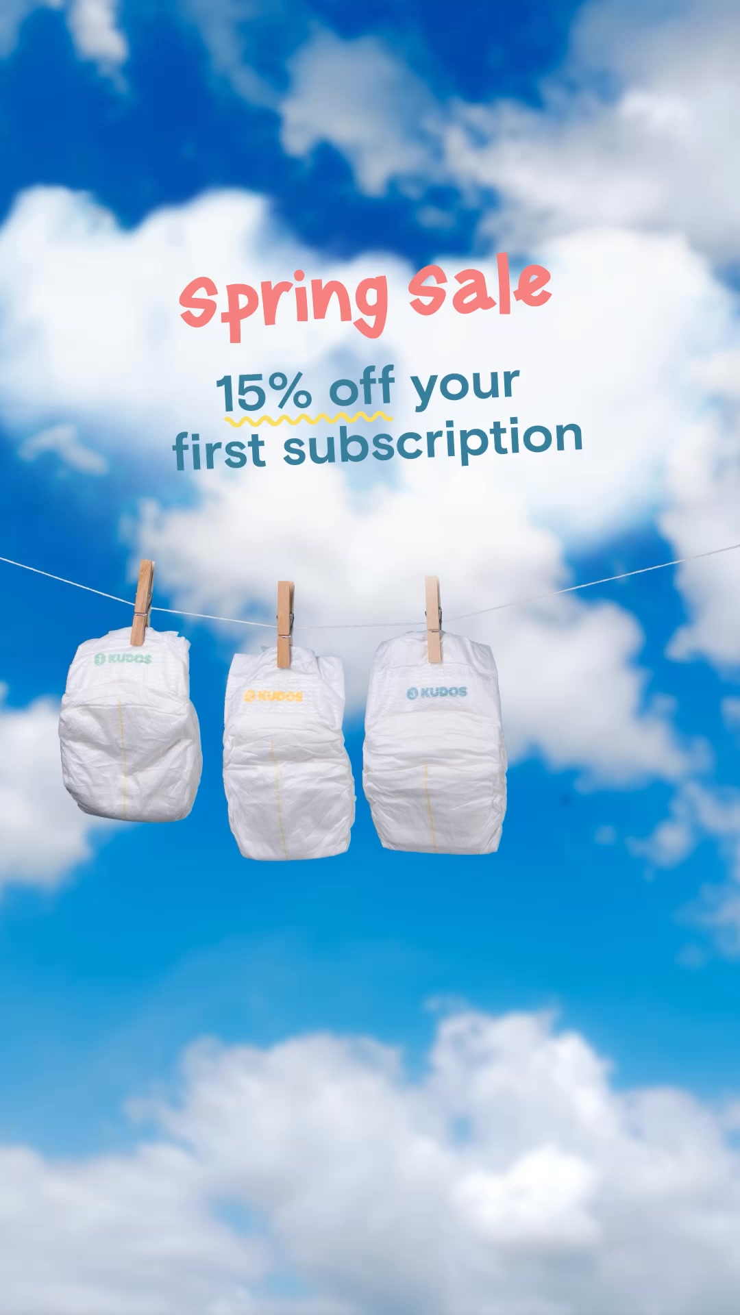 Parents don’t realize this, but for over 60 years, disposable diapers have been made with plastic liners!   Kudos is the first of its kind disposable diaper with a 100% cotton liner touching baby's most sensitive areas. 