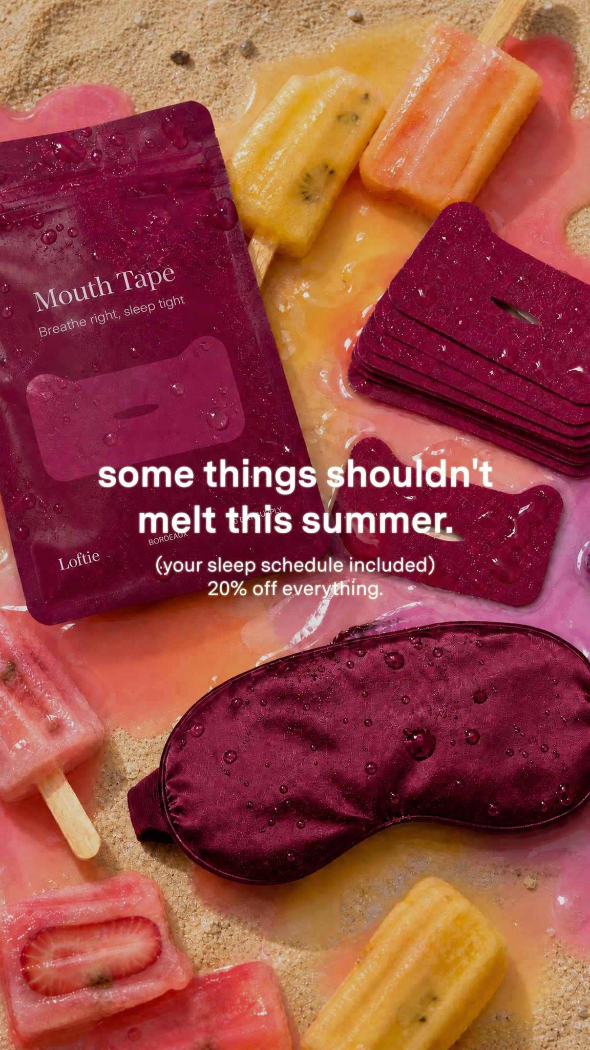 The hustle was the easy part. Slowing down is the work. Start here. Loftie Summer Sale, 20% off everything. Limited time only.