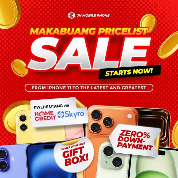 MAKABUANG PRICELIST SALE!

PINAKABARATO NA SA CEBU! 🥹

PRE-OWNED/ GOOD AS NEW

iPhone XR
64GB – ₱10,800
128GB – ₱10,799
256GB – ₱11,799

iPhone 11
64GB – ₱10,990
128GB – ₱11,990
256GB – ₱13,990

iPhone 11 PRO
64GB – ₱14,