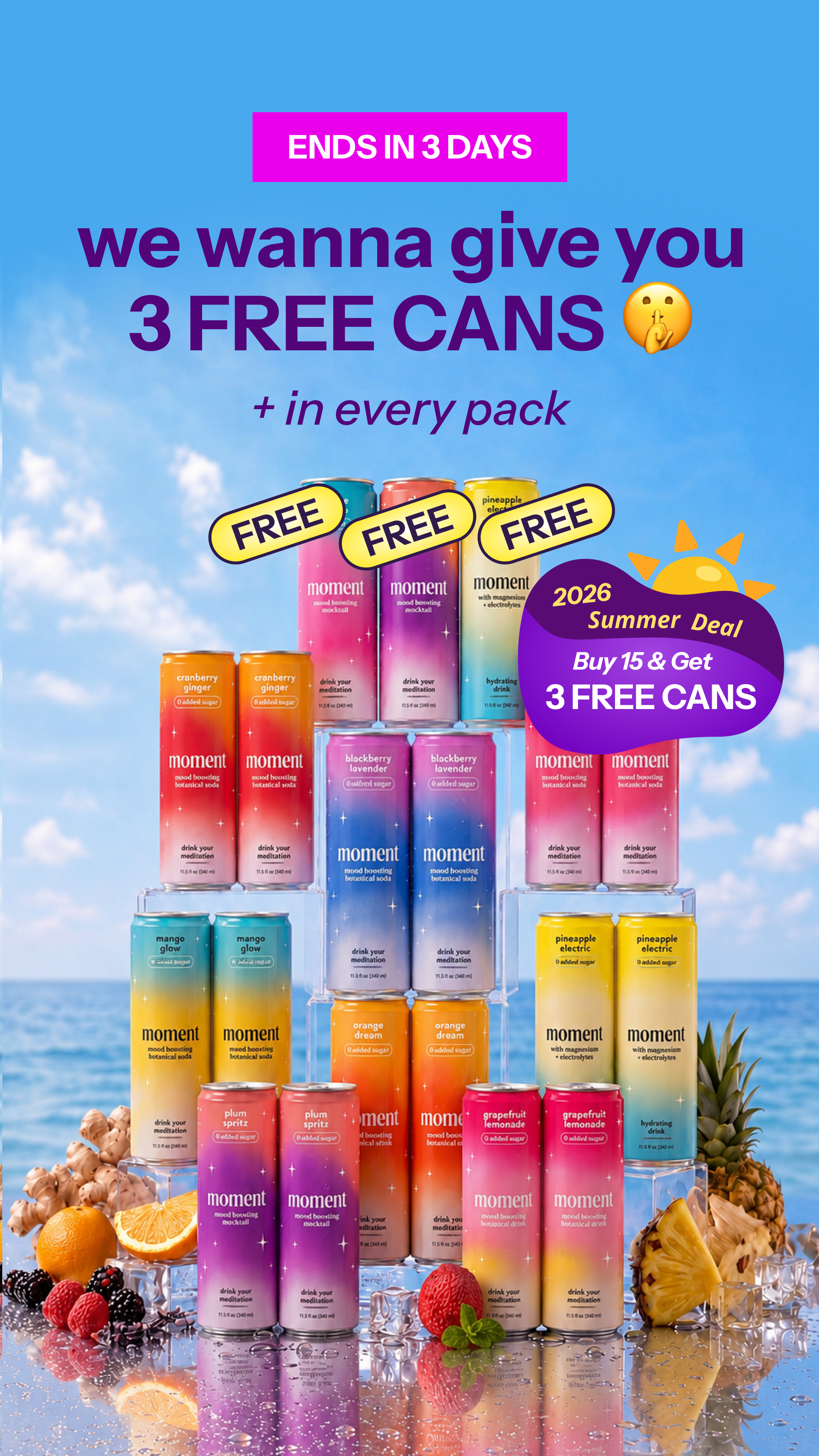 💗 Wellness, simplified. ✨ Function with flavor 🚫 Non Alcoholic ❌ No Added Sugar💚 No Regrets