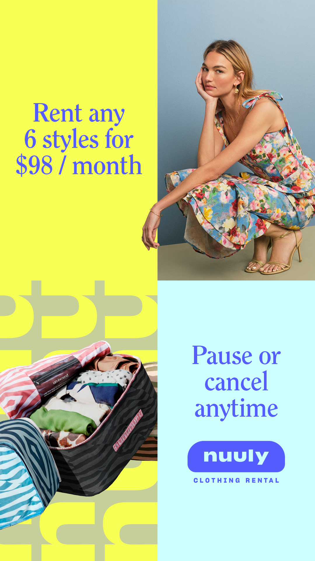 Reevaluating your spring closet? Rent 1000s of styles from 100s of brands + refresh your closet with Nuuly