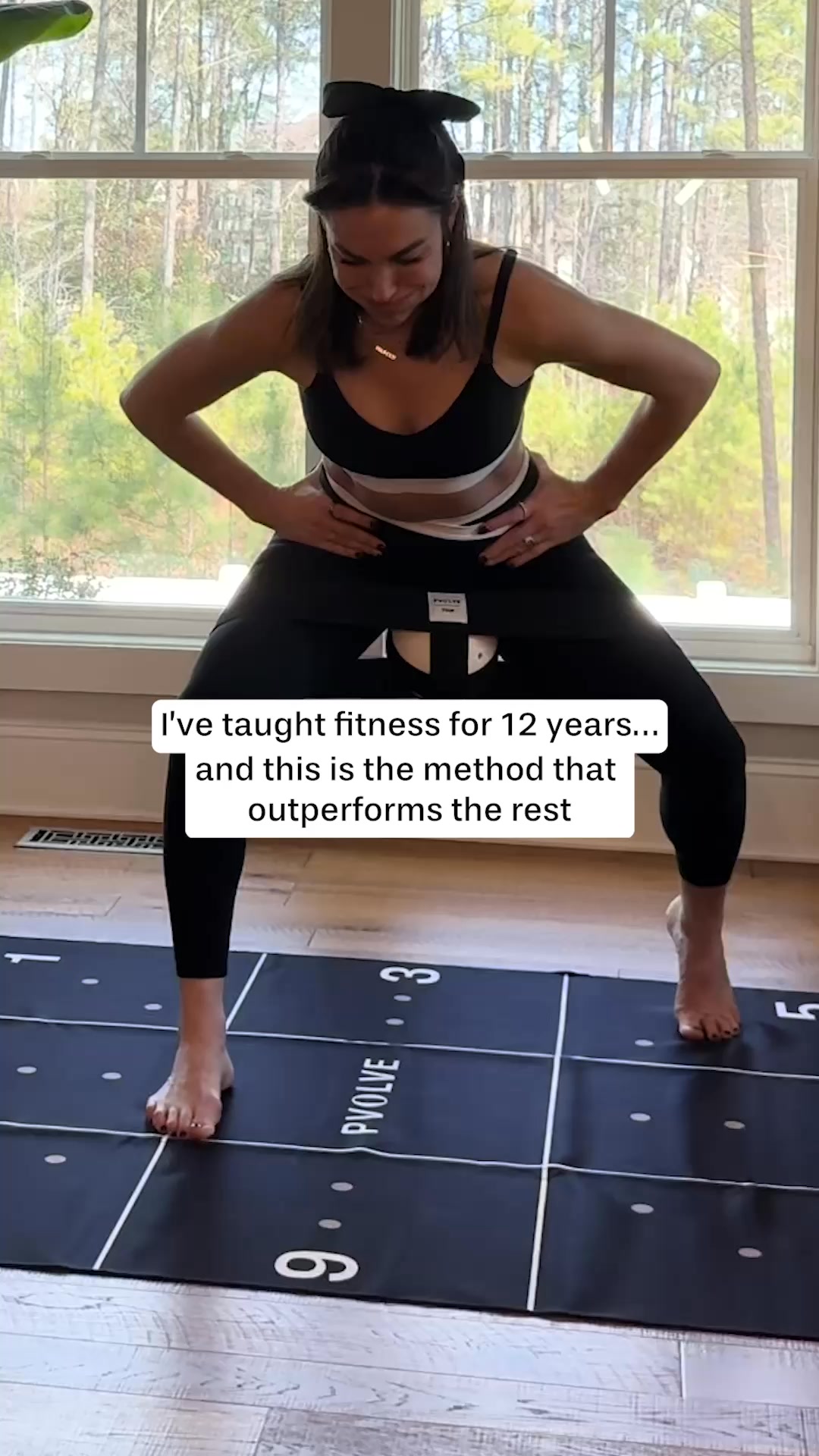 I’ve been a fitness instructor for 12 years — and this workout still humbles me.

I teach classes every week, but my personal workout happens at home with Pvolve.

It’s form-focused strength that actually helps your body