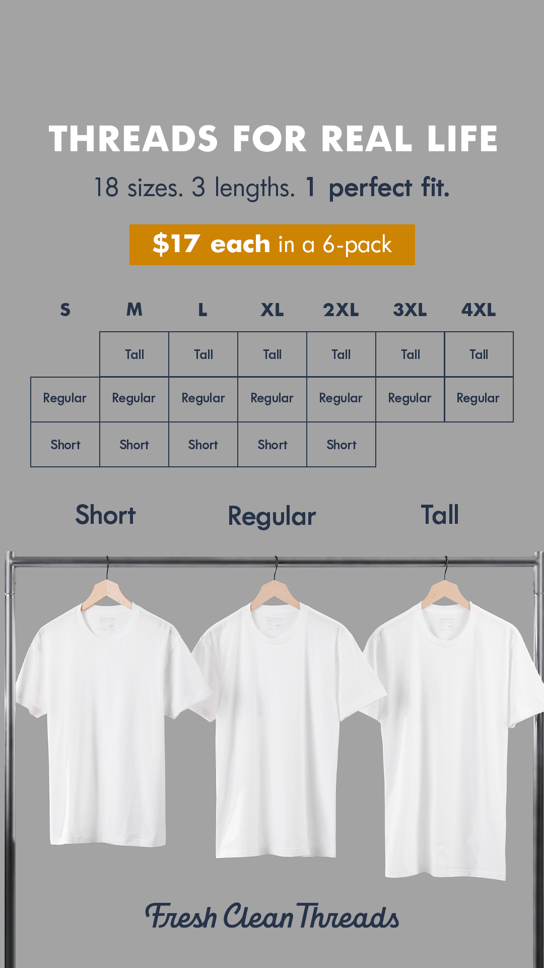 No more guessing games. Our 18-size lineup means you get the perfect fit every time. Experience the soft, durable comfort of StratuSoft™ in a tee that actually looks like it was made for you.

Build your daily uniform an