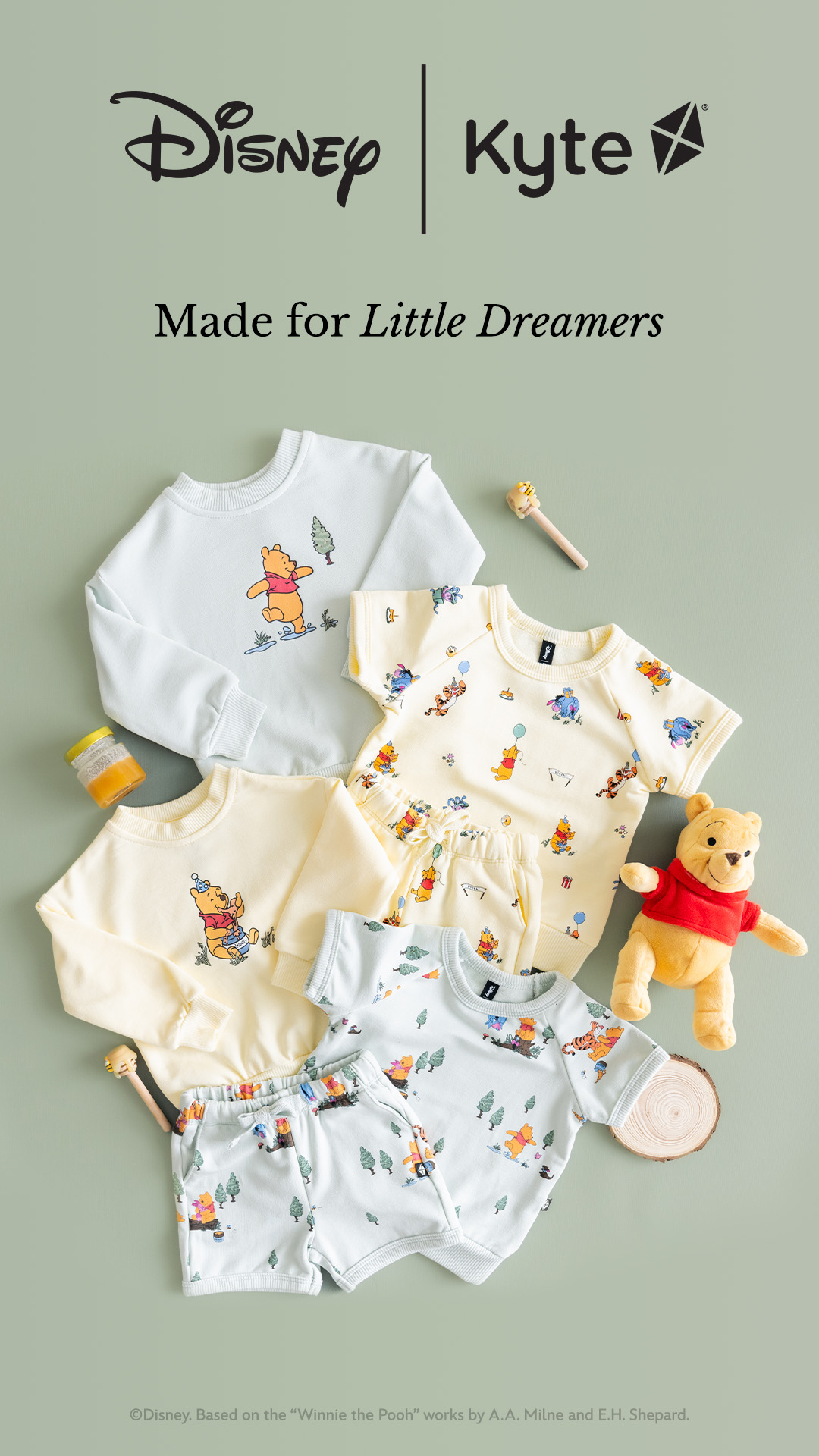 🍯💤 Made for dreams as soft and sweet as honey. Disney’s Winnie the Pooh │ Kyte Baby.