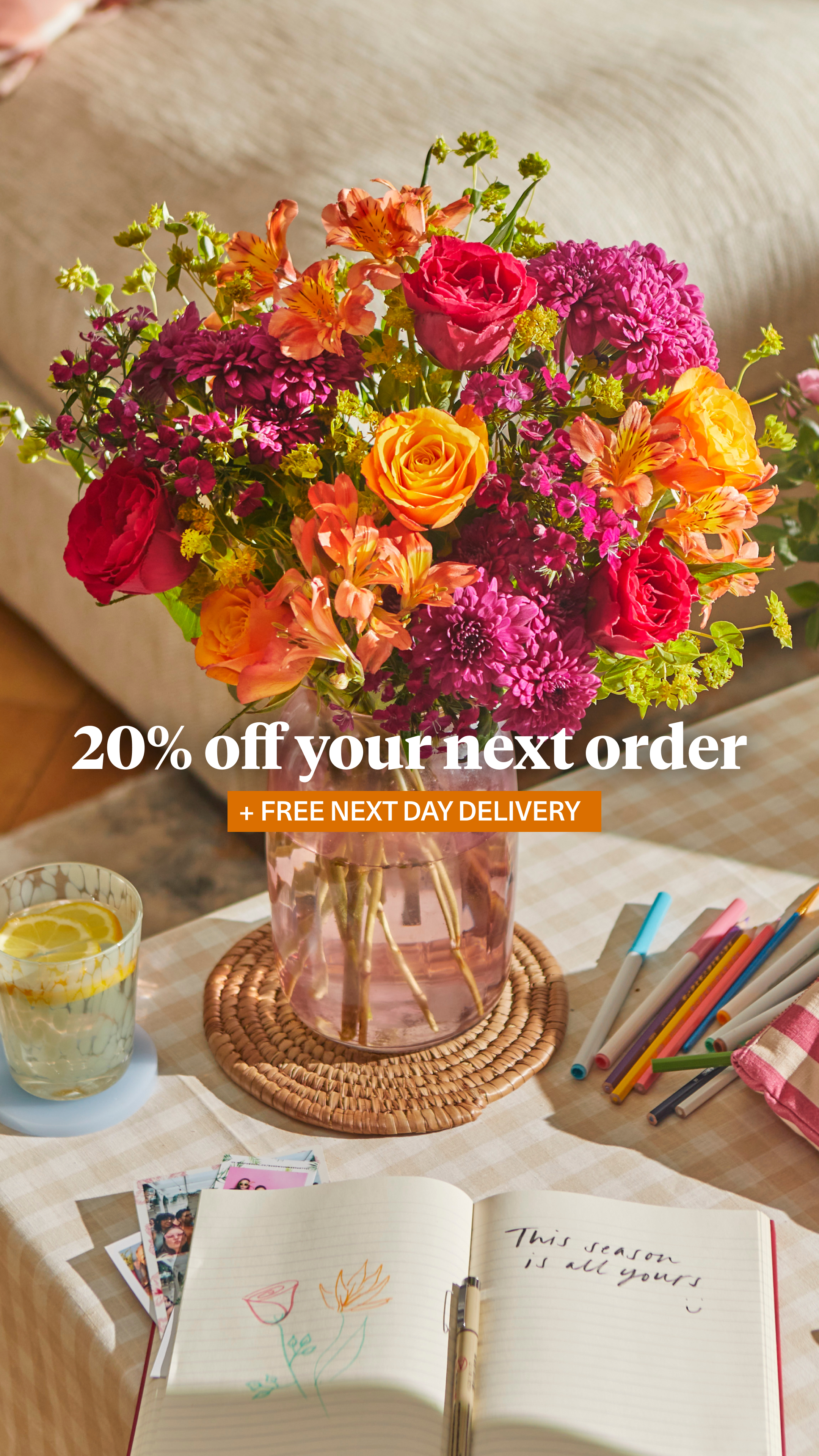 20% off your next order
