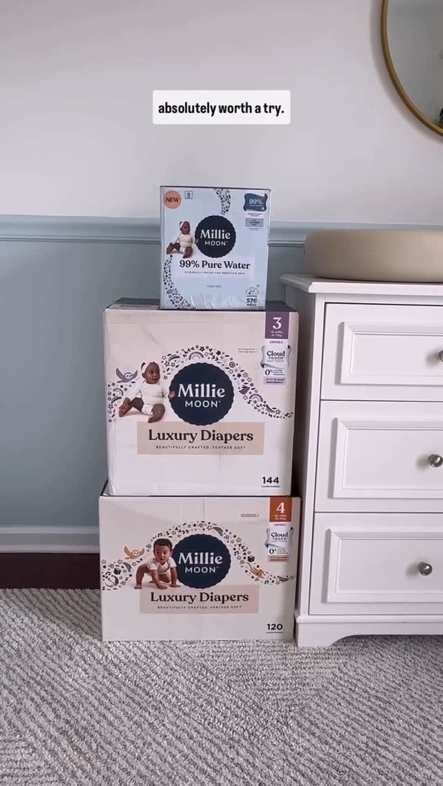Have you tried our Millie Moon range?

Only Millie Moon Luxury Diaper have CloudTouch™ Softness for ultimate comfort 🌙 

At Millie Moon, we believe your little one deserves the very best, the moon, in fact 💛 Our mission 
