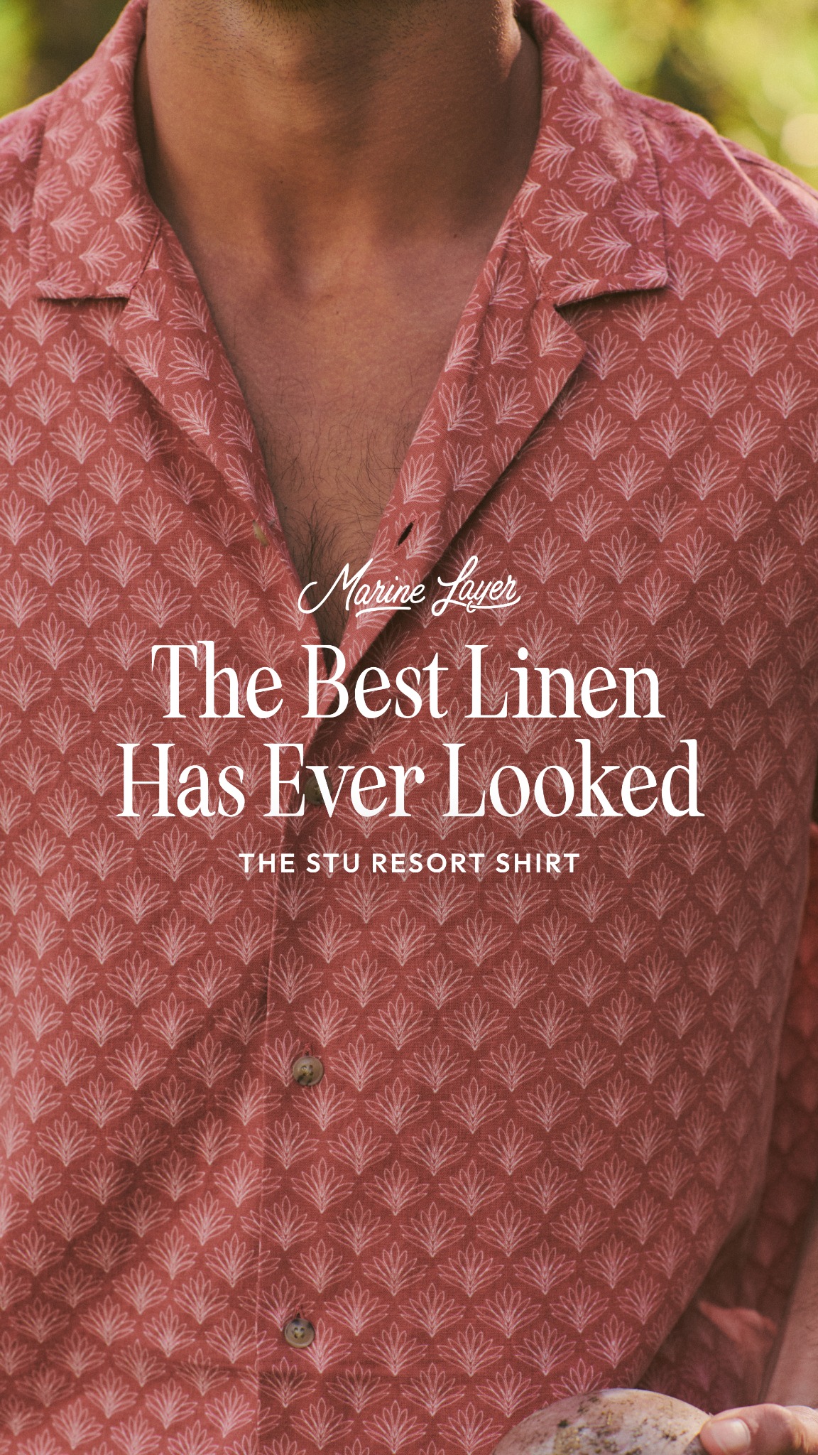 Lightweight, breathable, and ready for warm days. Bring on the vacation.