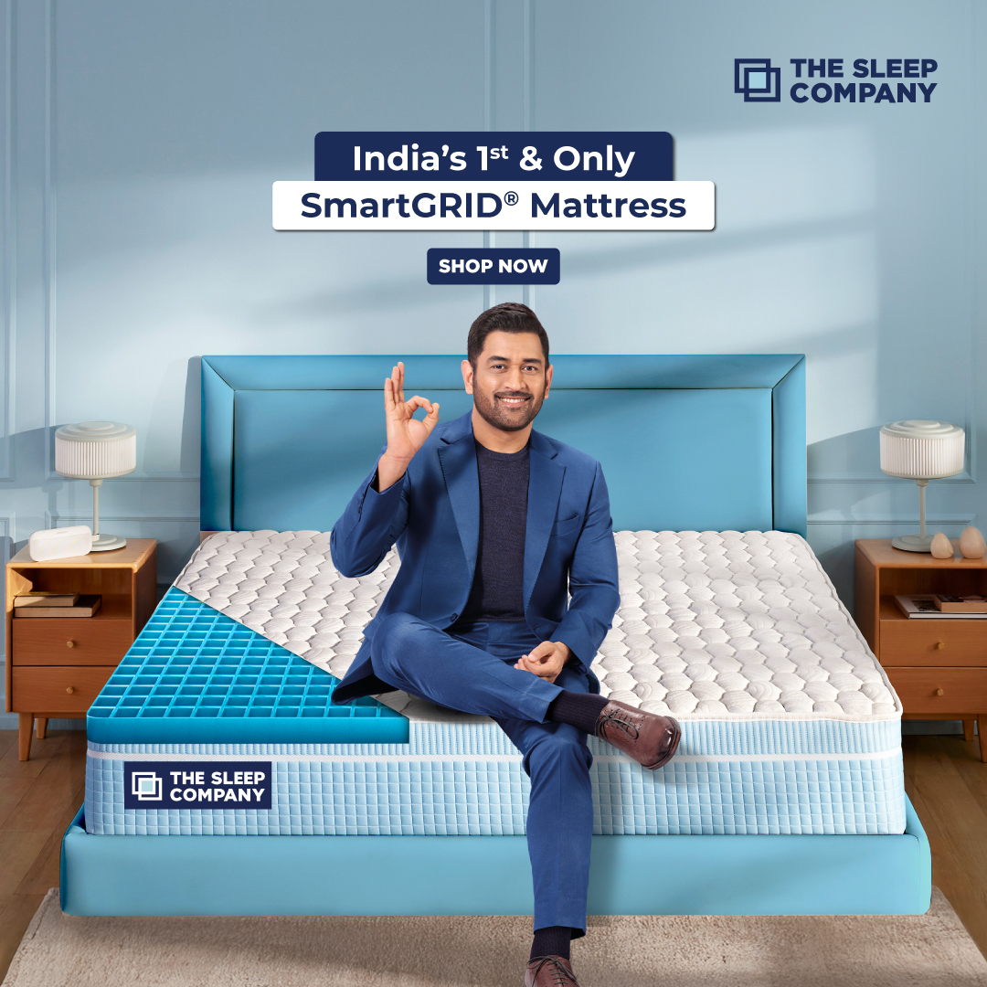 India’s most advanced mattress brand, built on the 1st & only SmartGRID® Technology.

✅ Soft Comfort + Firm Back Support
✅ 100-Night Trial
✅ 10 Years Warranty
✅ No Cost EMI

Ready to Sleep Peacefully? Shop Now!