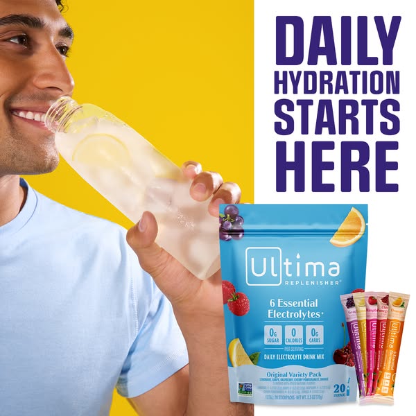 Discover your favorites with Ultima’s variety pack. 6 key electrolytes, zero sugar, and delicious daily hydration.