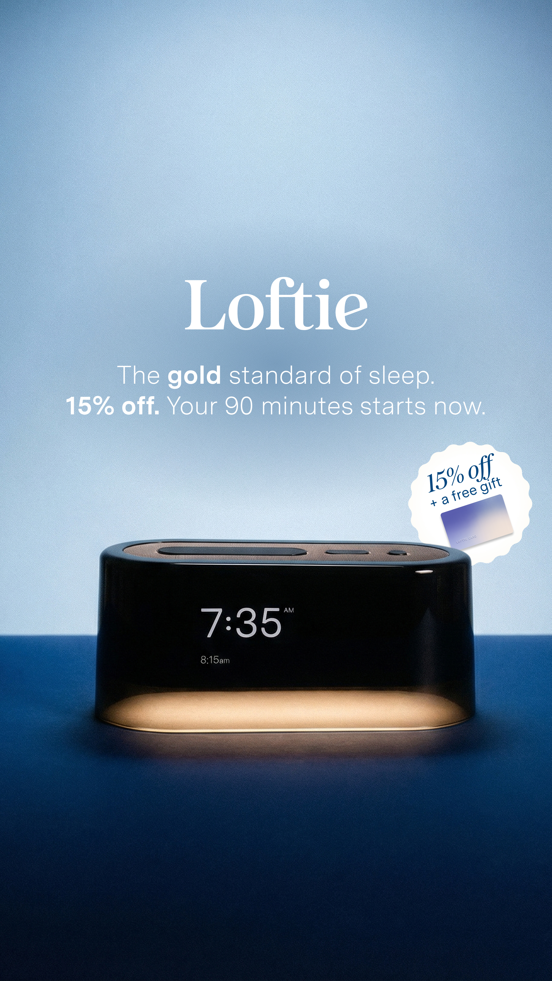 15% Off + FREE Gift | 90 Minutes Only