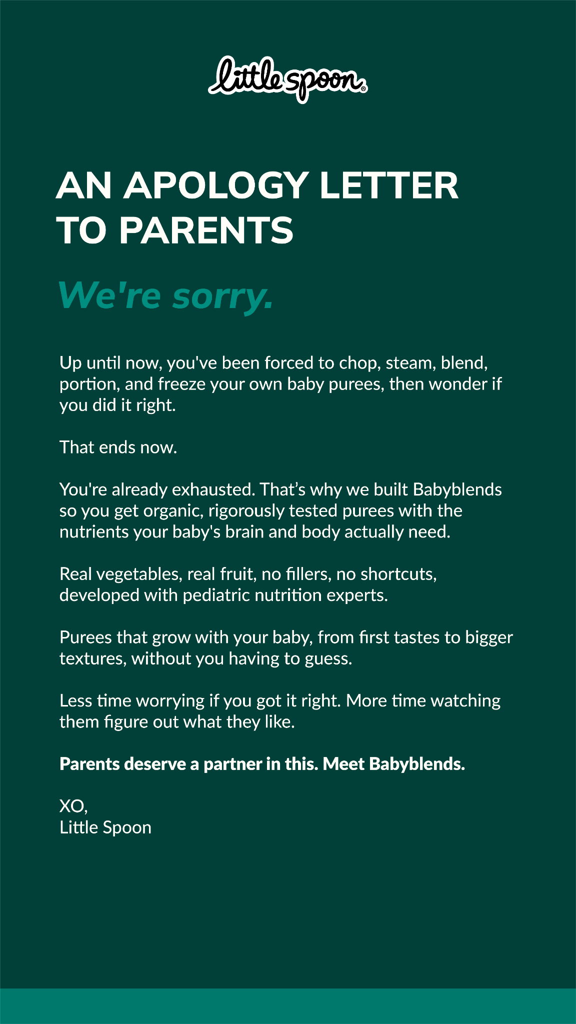 Baby and kid's food you can trust.