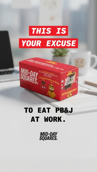 Mid-Day Squares 💪 NEW PB&J!
