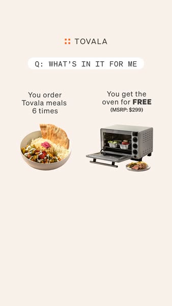 Order meals six times. Get a FREE Smart Oven.