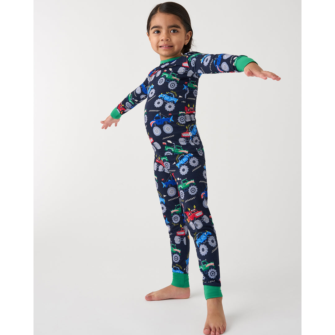 Calling all little truck lovers! 🛻 Shop ultra-soft PJs styles for your little cool kids. 😊🛻✨