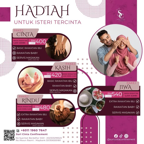 🚨 Slot Pakej Pantang Cepat Penuh : : Booking Awal Cuma RM50!🚨