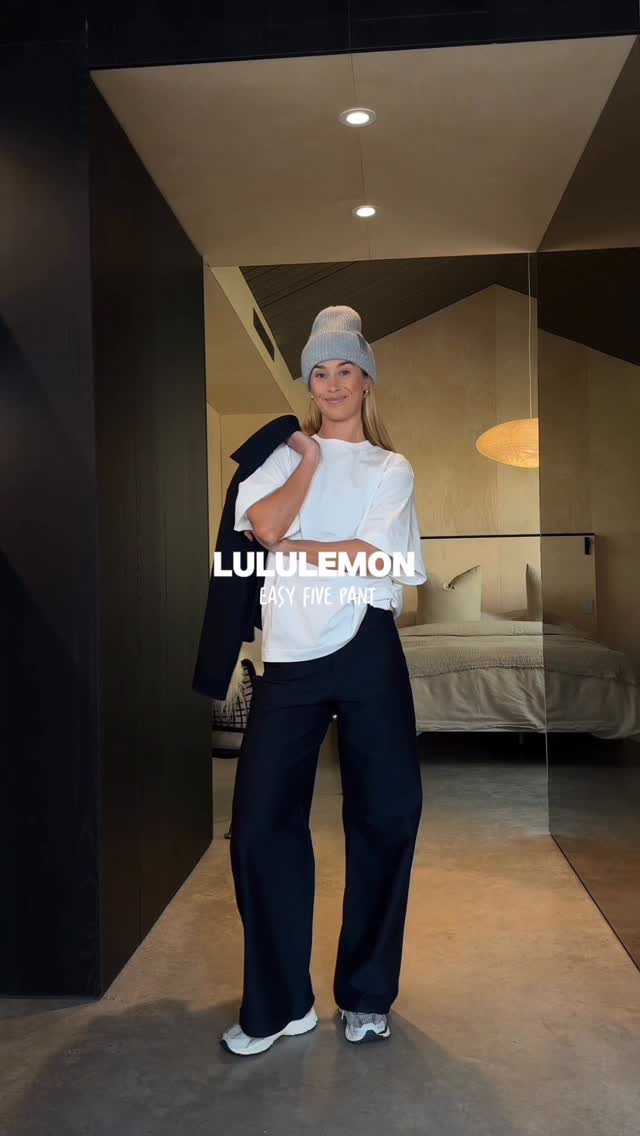 The new @lululemon EasyFive Wide Leg Pant styled 6 different ways ❣️ #ad #lululemoncreator