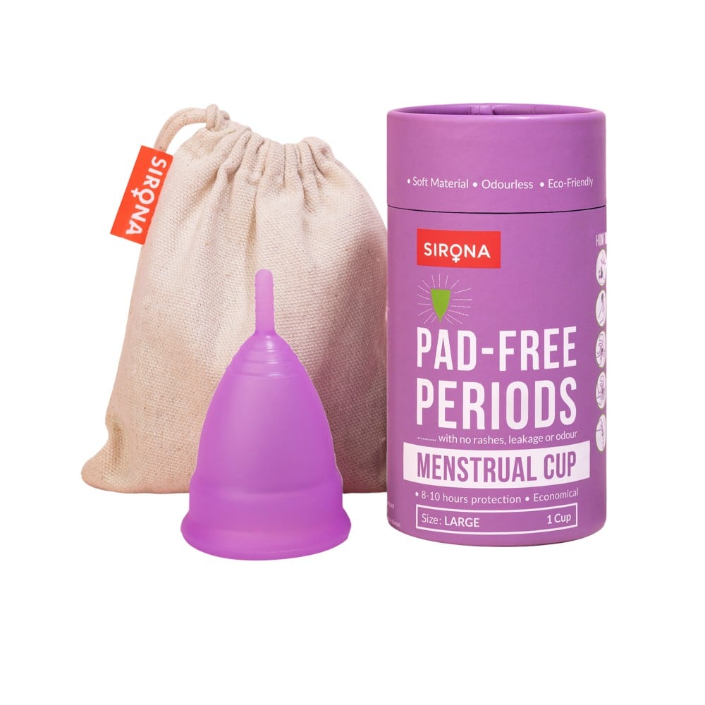 4 Million+ users trust Sirona Menstrual Cup, here's why?👇🏻

* Smooth, pain-free insertion & effortless removal 💫
* Safe, comfortable internal use 🛡️
* 100% medical-grade, toxin-free silicone 🌿
* Long-lasting protection —
