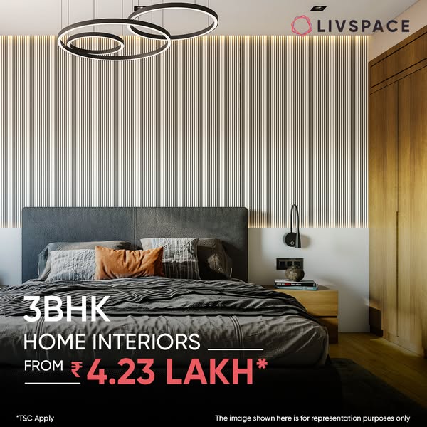 Your search for the perfect home interiors ends now! Get your dream 3BHK interiors done from Livspace, starting at ₹4.23 Lakh!*
*The pricing is subject to catalogue changes*

🚚 45-day installation*
✅ 146-quality checks
🛡