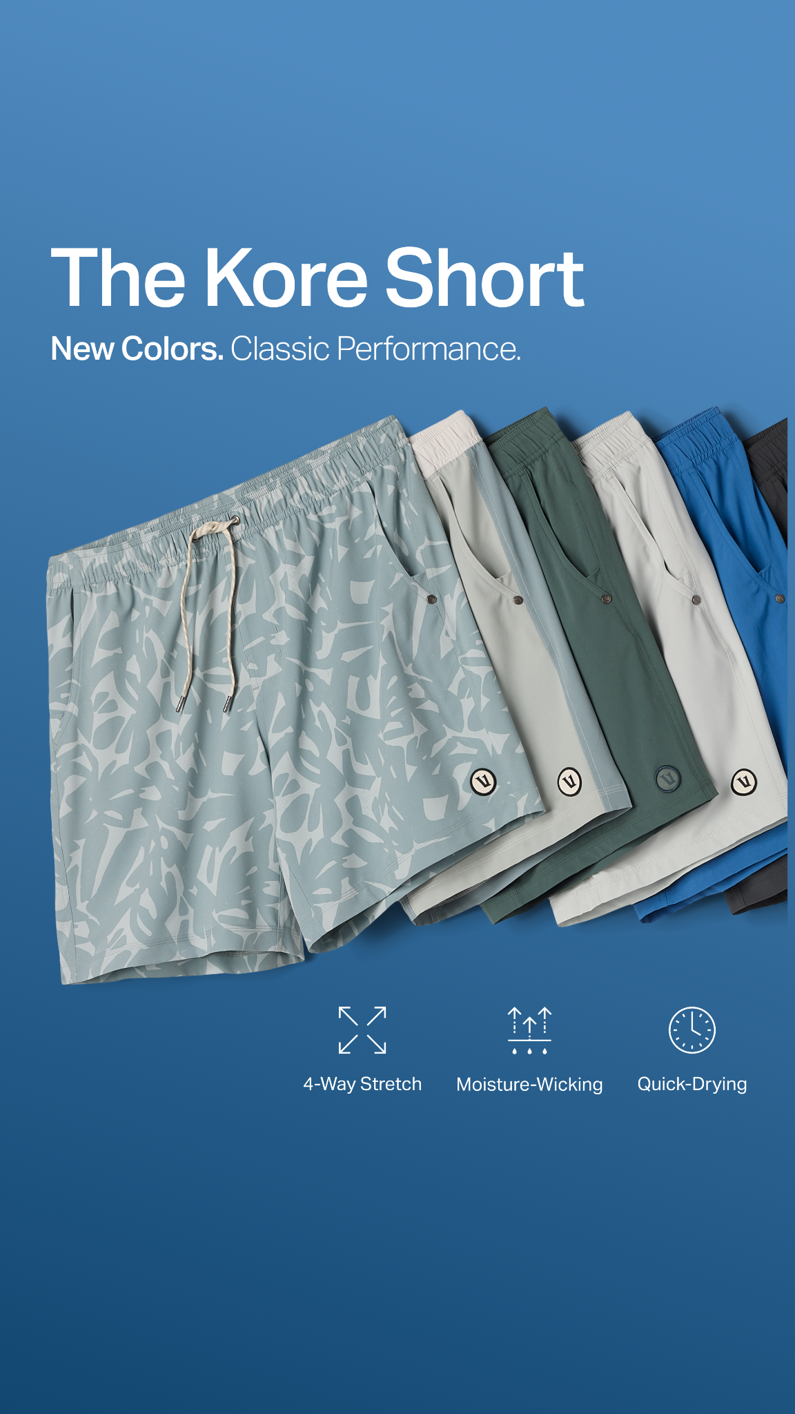 Snag fresh hues in the best-selling Kore Short, and bring a crisp pop of color to every workout.