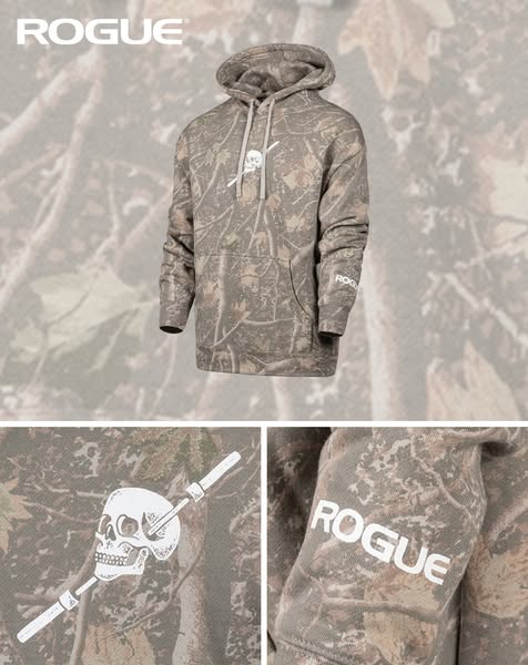 Shop the new Rogue Barbell Skull Hoodie now!