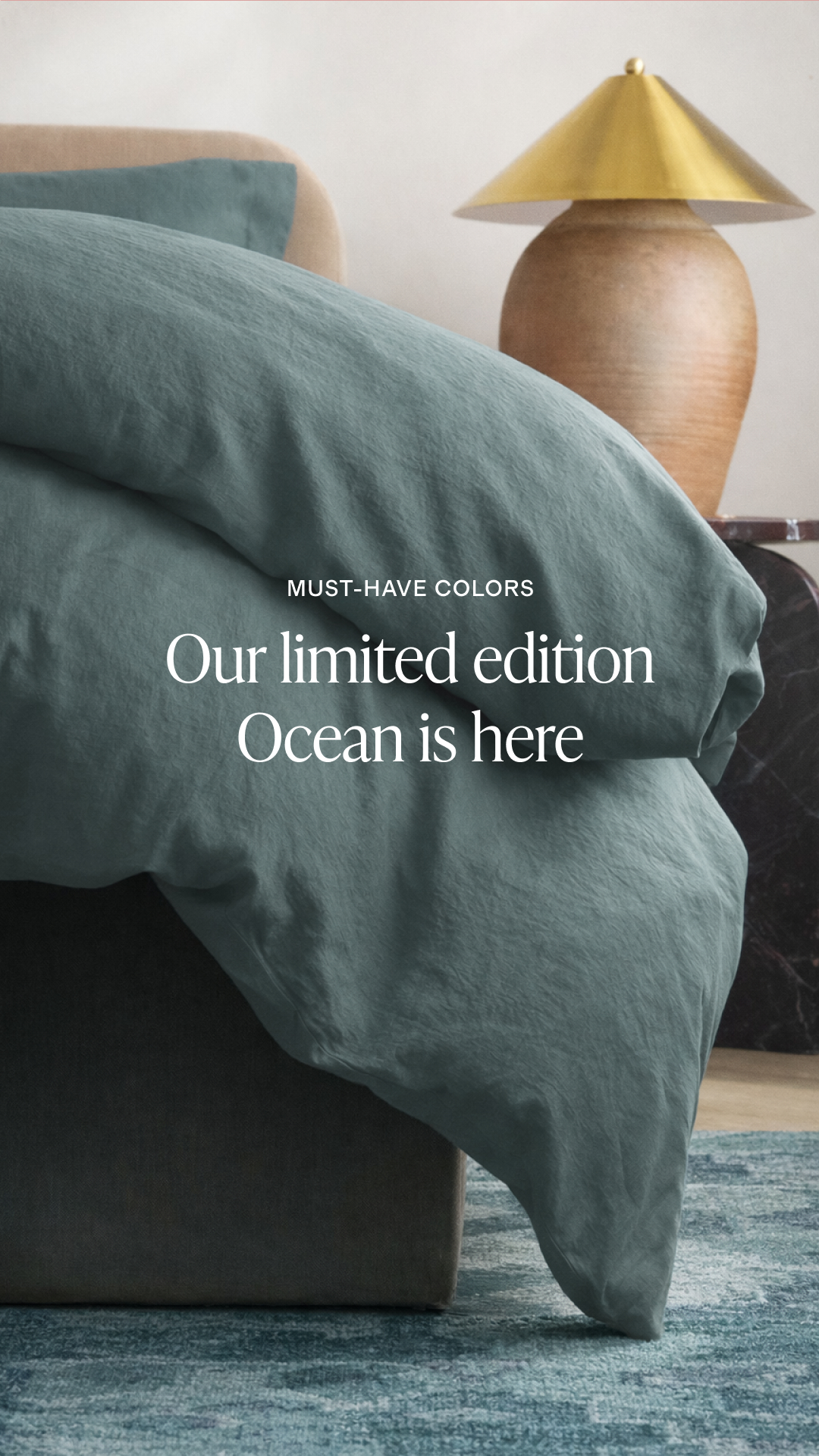Our linen bedding brings that lived-in luxury feel—cool in summer, cozy in winter, and softer with every wash. Timeless texture, quietly elevated. 50-80% less than traditional retail.
