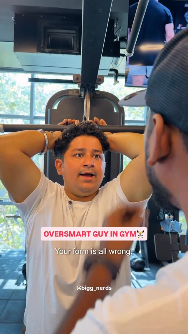 Ekdum Advanced Level ka Gym karta hu mai🤣
.
Follow @bigg_nerds for more💯
.
#biggnerds #gymrat #gymaddict #foxtaleskin #foxtale 
[ glow moisturizer, vitamin C moisturizer, squalane moisturizer, moisturizer for glowing ski