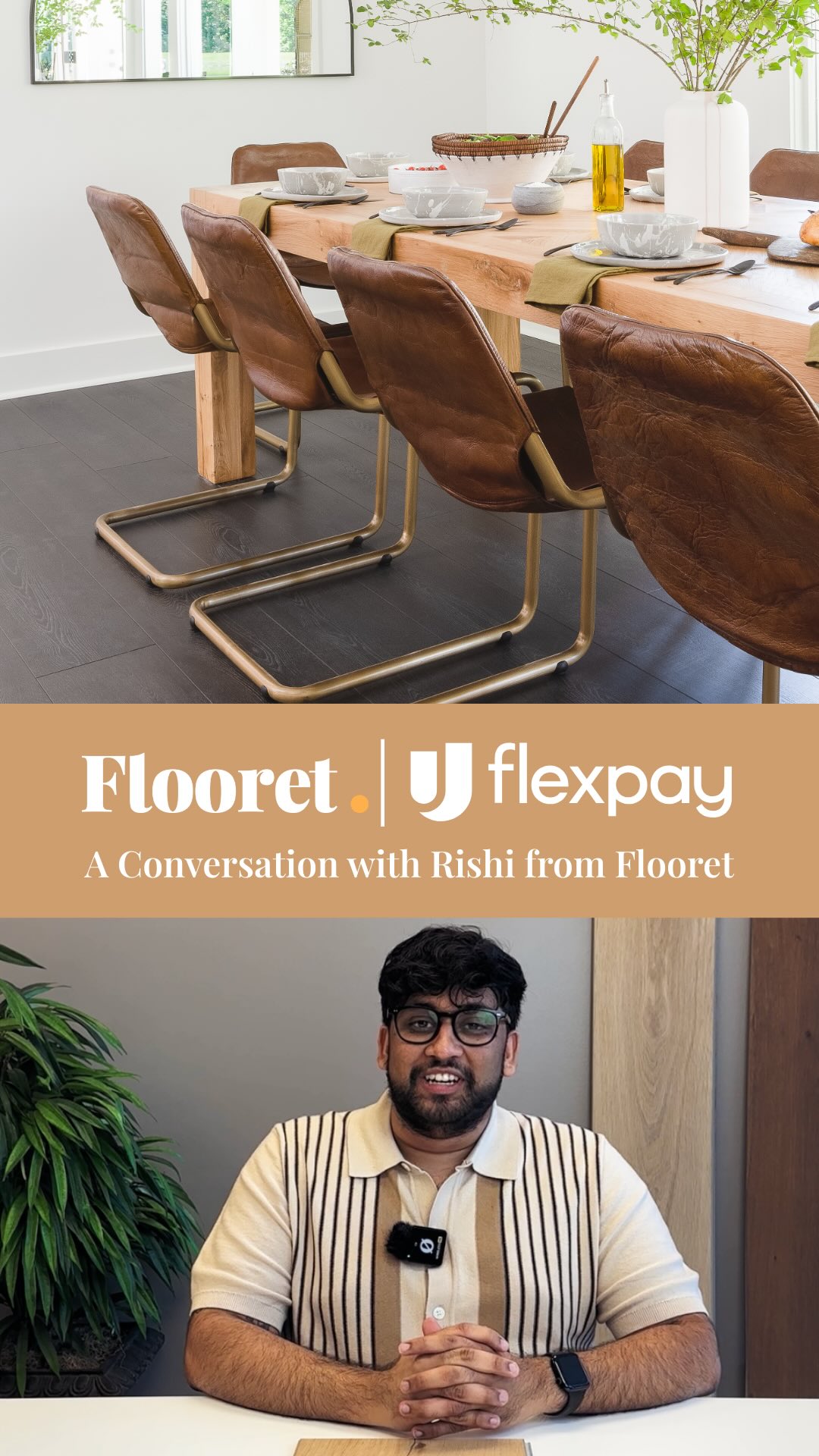 🌟 Flex Pay is officially live! 🌟 Hear from Rishi on how this new option makes getting the floors you love easier, simpler, and stress-free.
 
Flex Pay is easy to use, just: 
✔️ Select Flex Pay at checkout
✔️ Complete a q