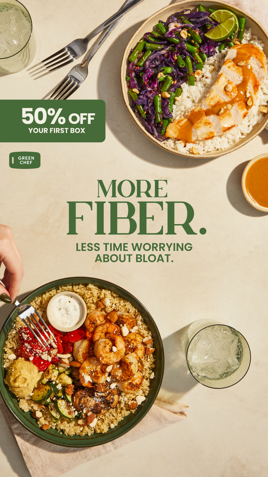 Prioritize your health with Green Chef. Get clean, organic ingredients and simple recipes that keep your wellness on track.