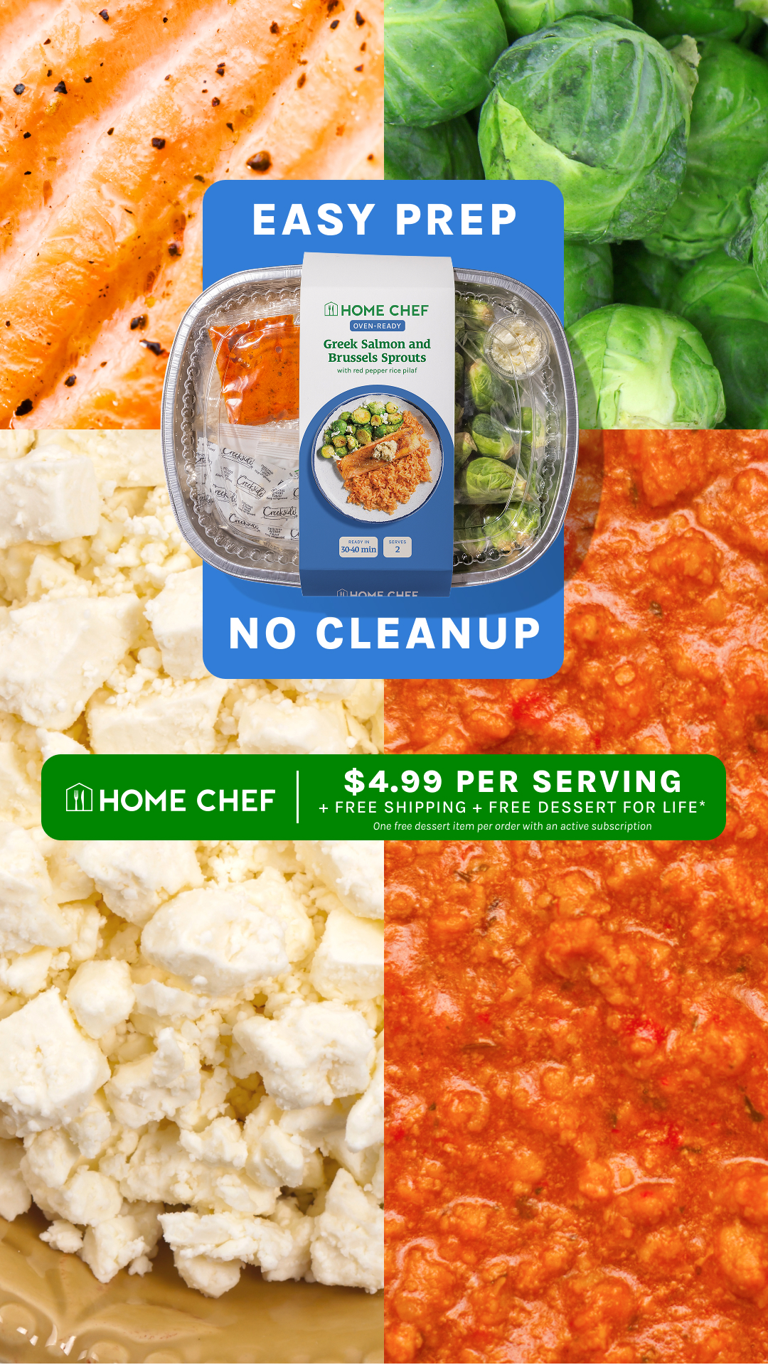 🔥Dinner will never be the same! 🔥Check out Home Chef today to make dinner easier than ever! Our Oven-Ready meals come with everything you need to get dinner ready, oven-ready tin provided!

📦Easy-prep meals delivered
🧽No