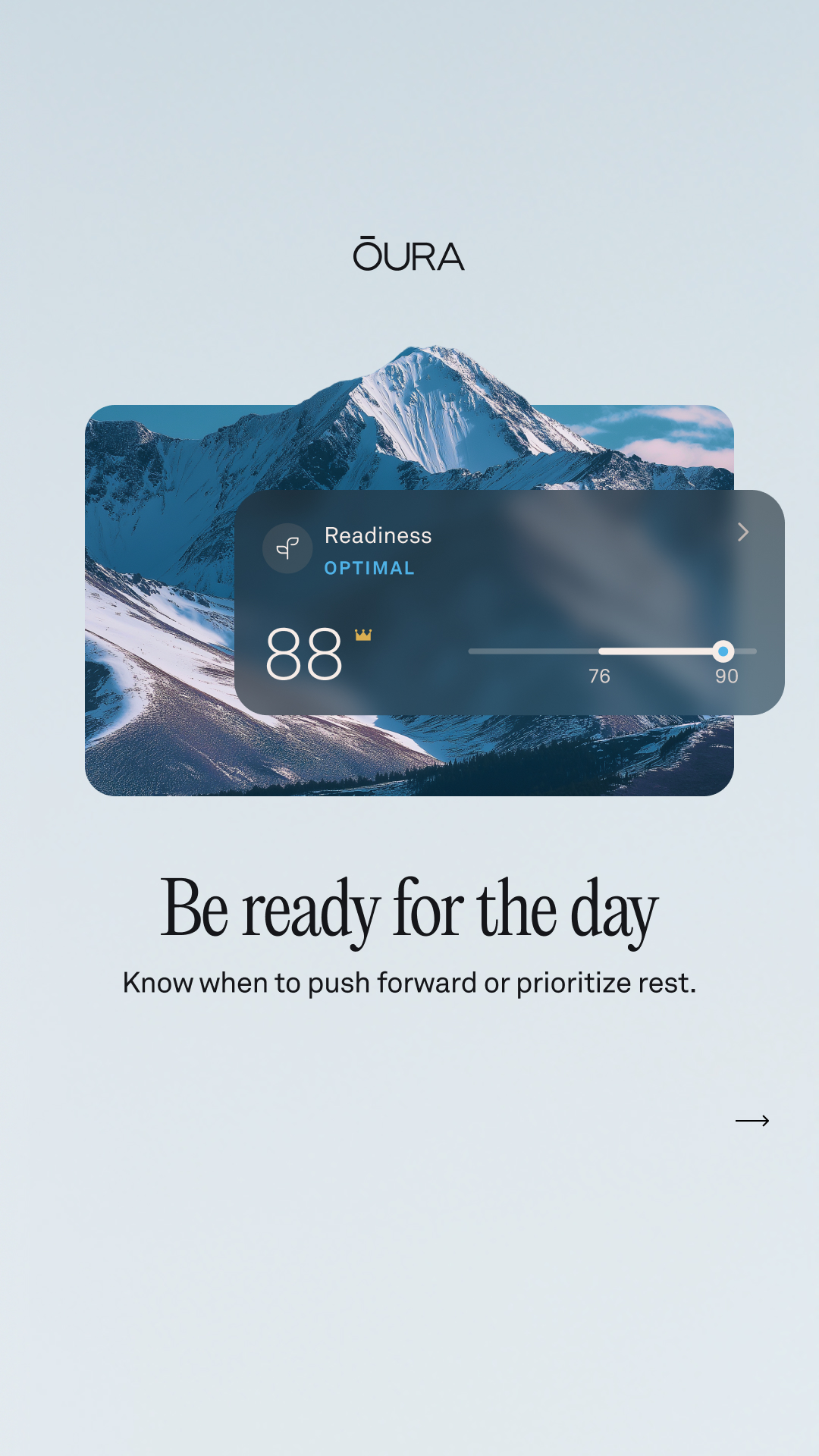 Track readiness with Oura