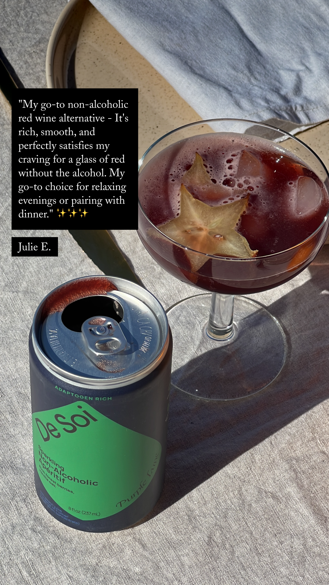 Not drinking just got a lot more fun ✨ 

Feel relaxed with dreamy adaptogens: 
🍄 Reishi Mushroom 
🦁 Lion's Mane 
🌿 L-Theanine

Be the first to try now 👇