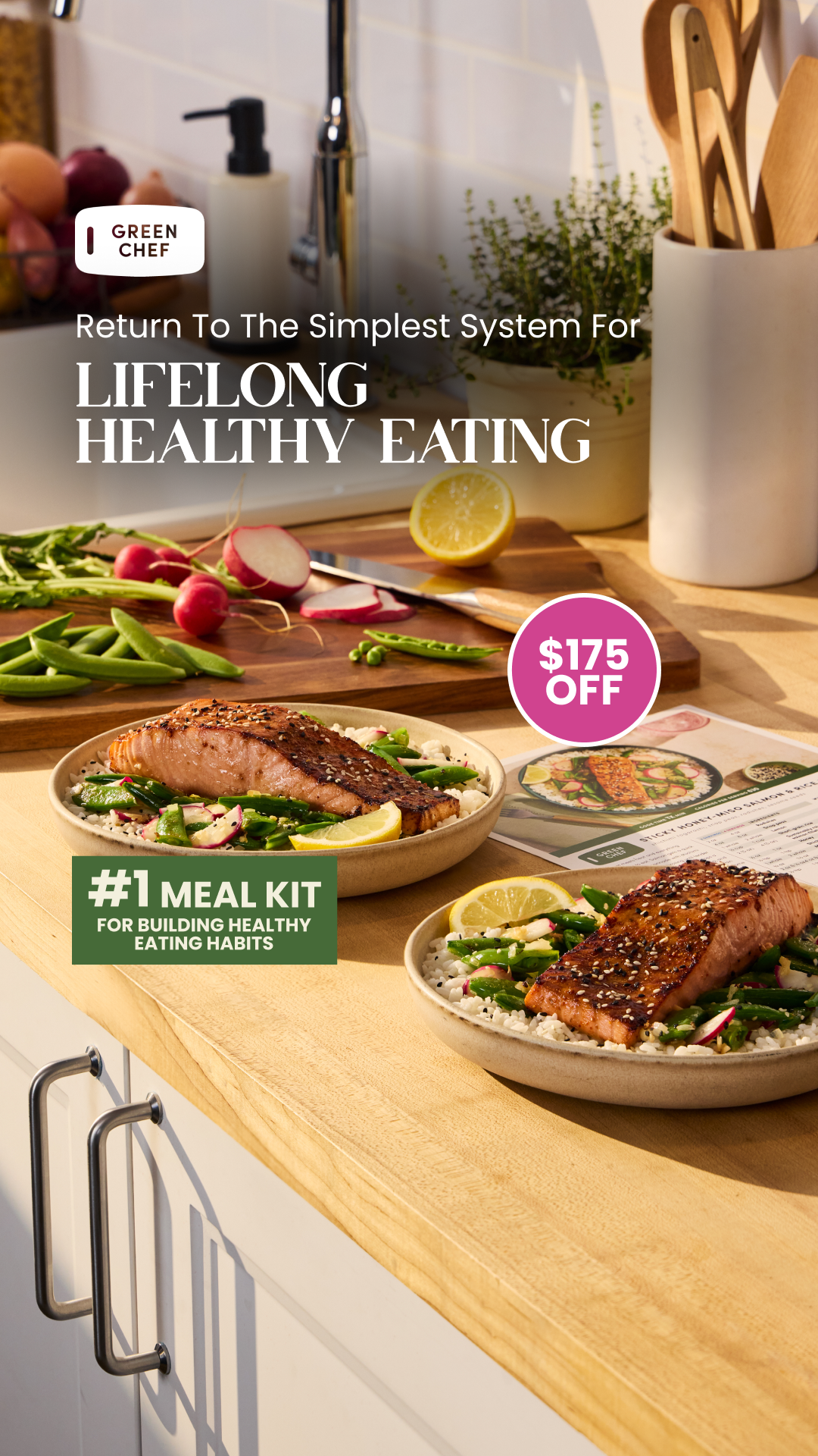 Ready to mix up your meals? Green Chef brings farm-fresh flavors and clean recipes to your door. Get $175 Off